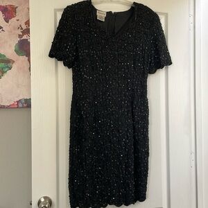 Black beaded dress